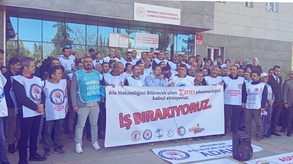 Adıyaman’da sağlık çalışanları 3 gün iş bırakma kararı aldı